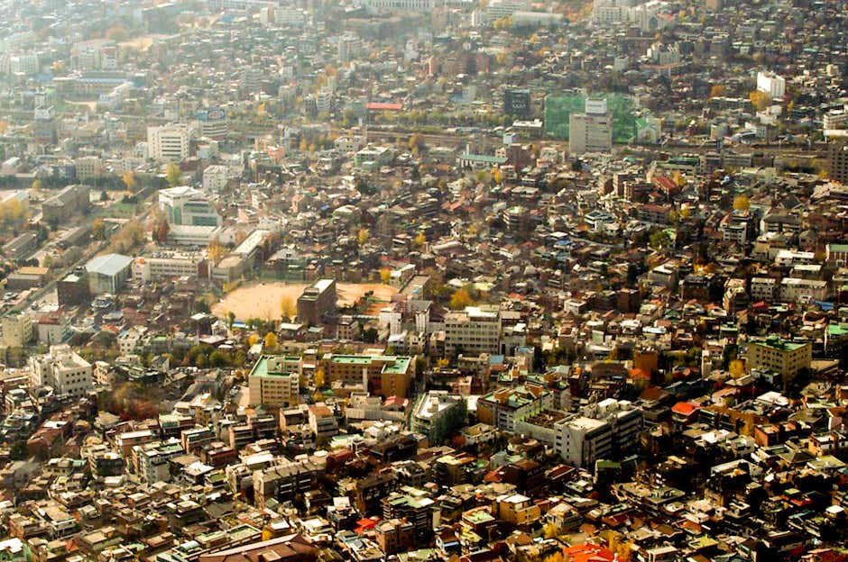 View of Seoul from N Seoul Tower View of Seoul from N Seoul Tower